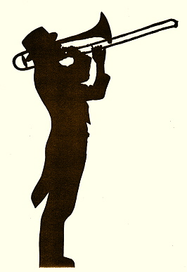 Posaunist-Silhouette